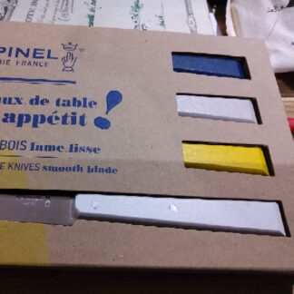 COFFRET BON APPÉTIT COUTEAUX TABLE COULEUR CÉLESTE OPINEL
