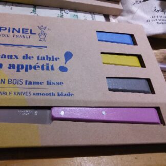 COFFRET BON APPÉTIT COUTEAUX TABLE COULEUR CAMPAGNE OPINEL