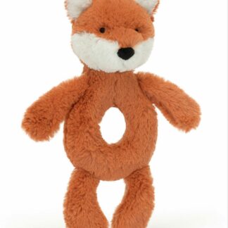 RING RATTLE BASHFUL FOX JELLYCAT