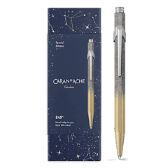 STYLO BILLE 849 COSMIC BLUE DORÉ CARAN D'ACHE