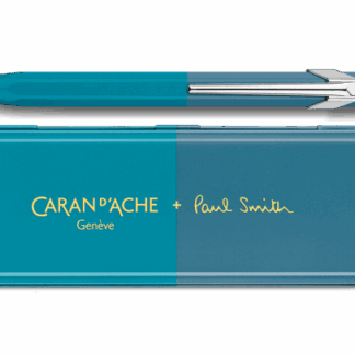 STYLO BILLE 849 PAUL SMITH CYAN-STEEL CARAN D’ACHE
