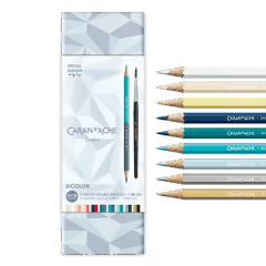 COFFRET CRAYONS BICOLORES ALPINE FROST CARAN D’ACHE