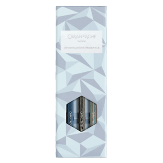 SET DE TROIS CRAYONS PARFUMÉS MIZENSIR ALPINE FROST CARAN D'ACHE