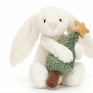 BASFUL BUNNY WITH XMAS TREE JELLYCAT